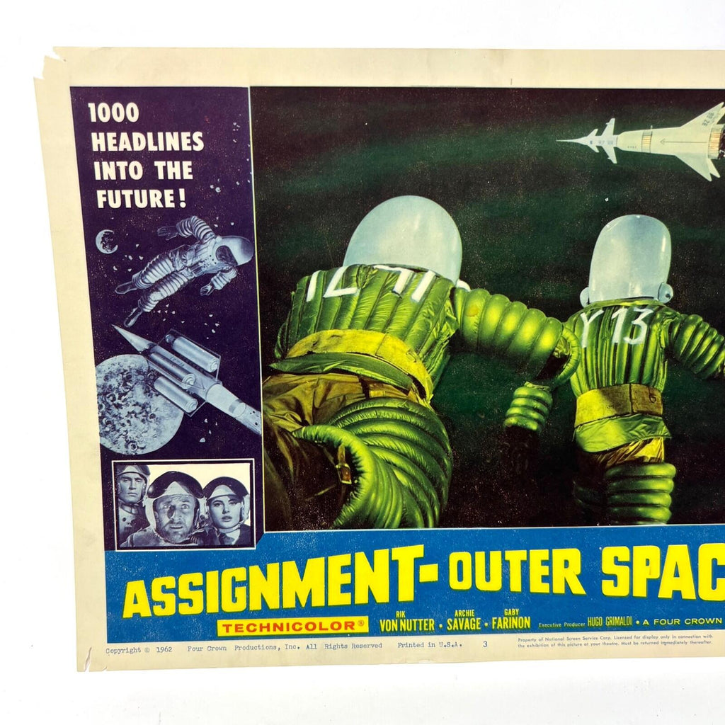 1962 Assignment - Outer Space  Movie Lobby Card No.2