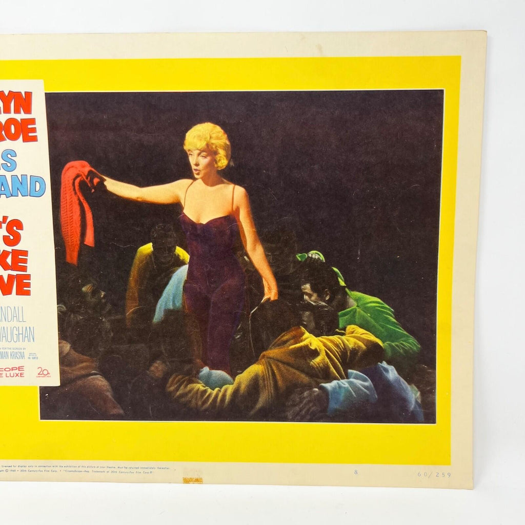 Let's Make Love Collectible movie Lobby Card  Marilyn Monroe Yves Montand