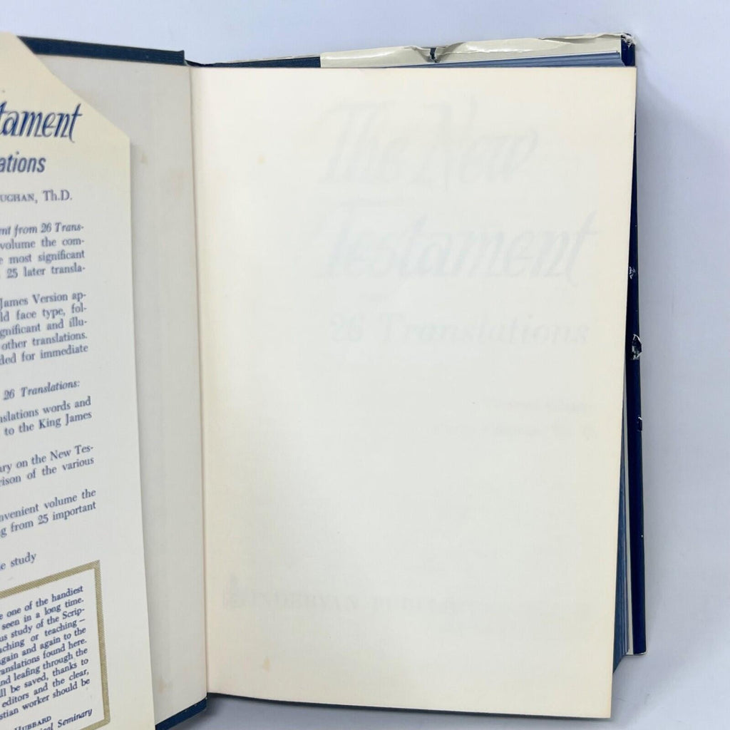 The New Testament from 26 Translations Hardcover 1967 Zondervan First Ed Book