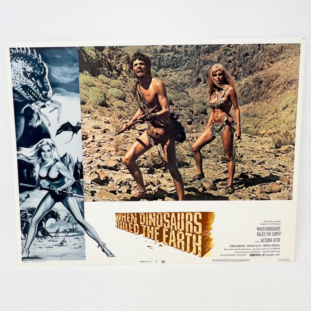 1970 When Dinosaurs Ruled The Earth Collectible Movie Lobby Card No.7