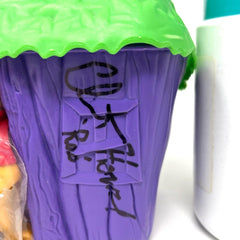 Vintage Disney Winnie The Pooh House Lunch Box & Thermo Autograph Roo Voice