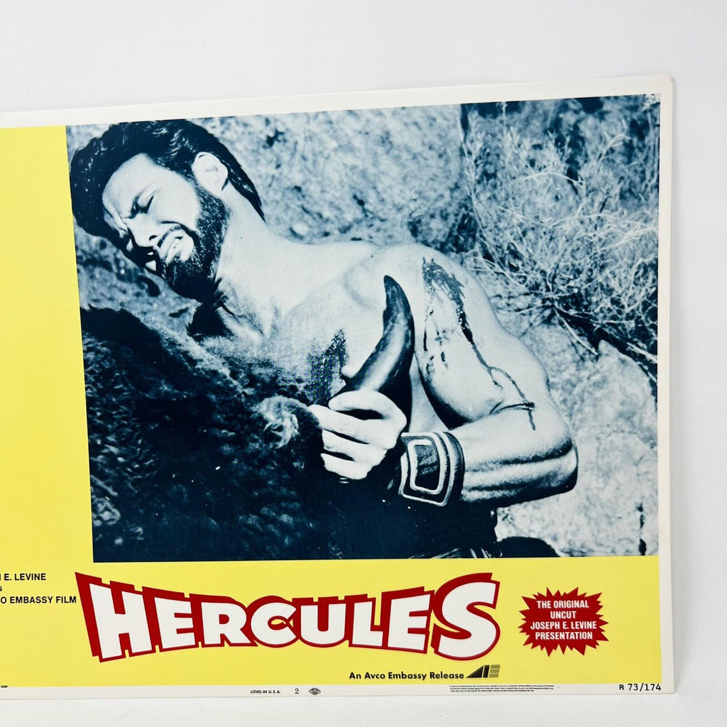 1973 Hercules The Original Uncut  Movie Lobby Card No.2 Joseph Levine