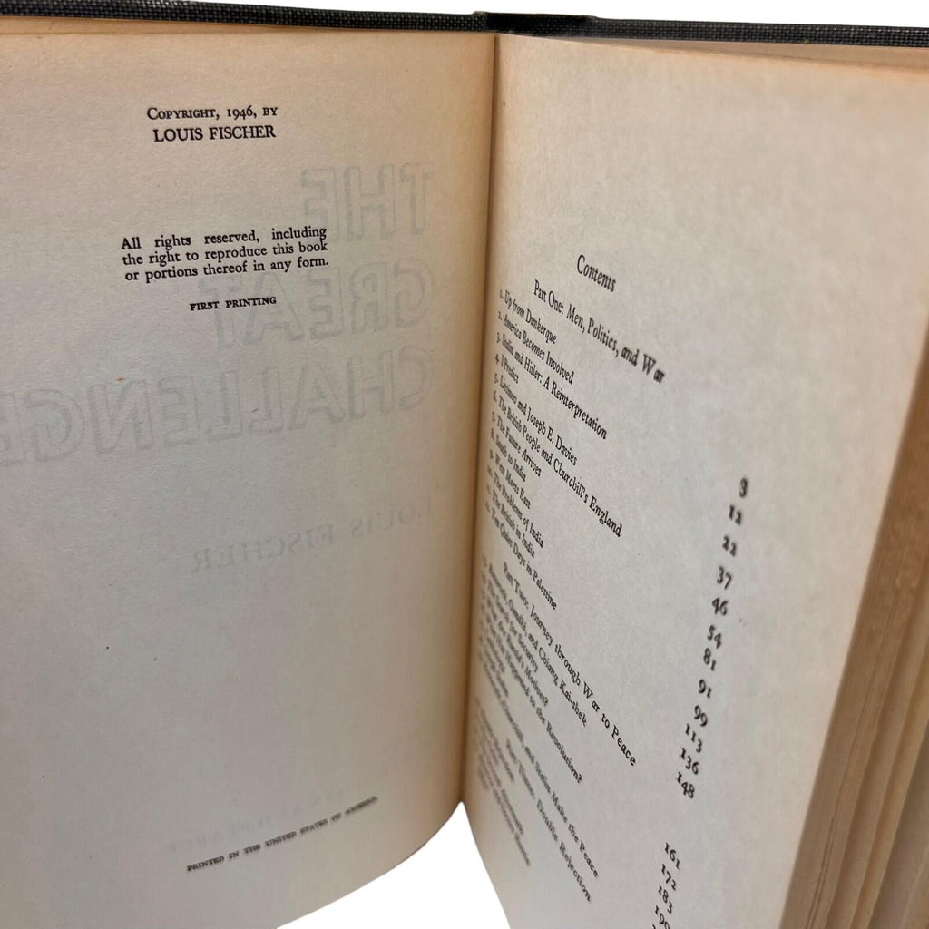The Great Challenge Hardcover By Louis Fischer