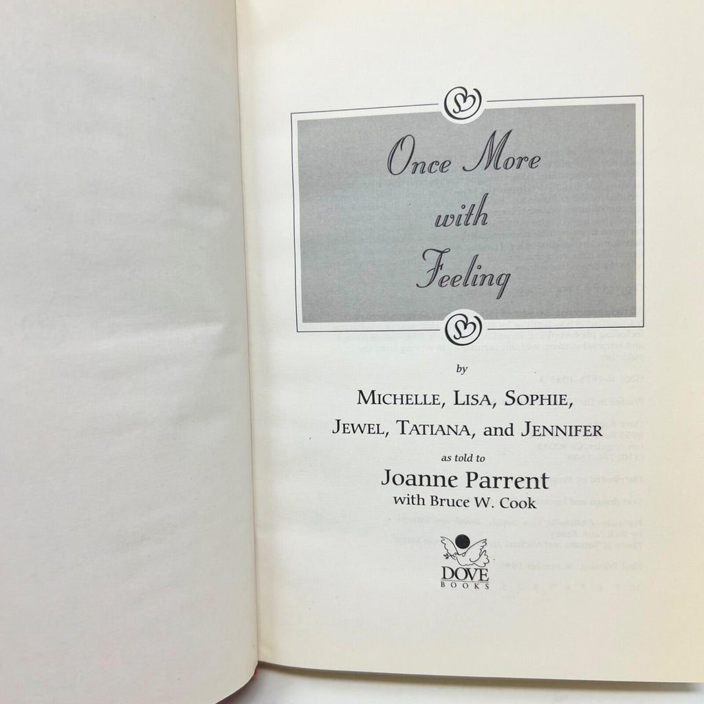 Once More With Feeling By Bruce W Cook Hardcover Book