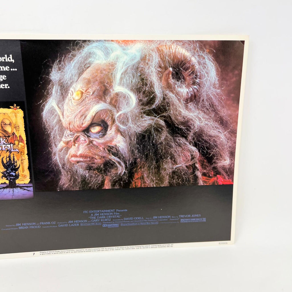 1982 The Dark Crystal Movie Sci-fi Lobby Card Poster No.7