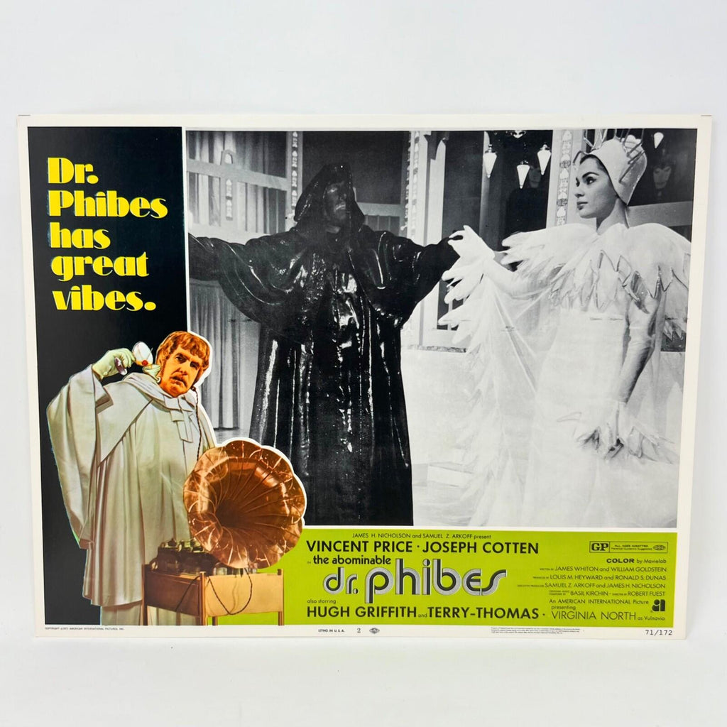1971 Dr. Phibes has Great Vibes Collectible Movie Lobby Card No.2