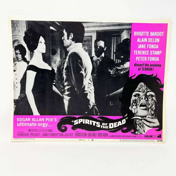 1969 Spirits of the dead Collectible movie Lobby Cards set of 8