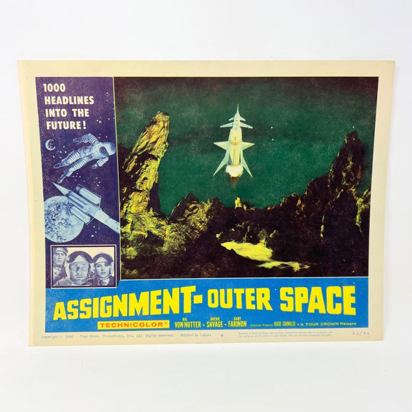 1962 Assignment - Outer Space  Movie Lobby Card No.6