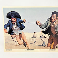100 Rifles Movie Lobby Card No. 4