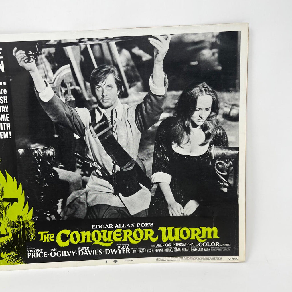 1968 The Conqueror Worm Collectible movie Lobby Card No.8