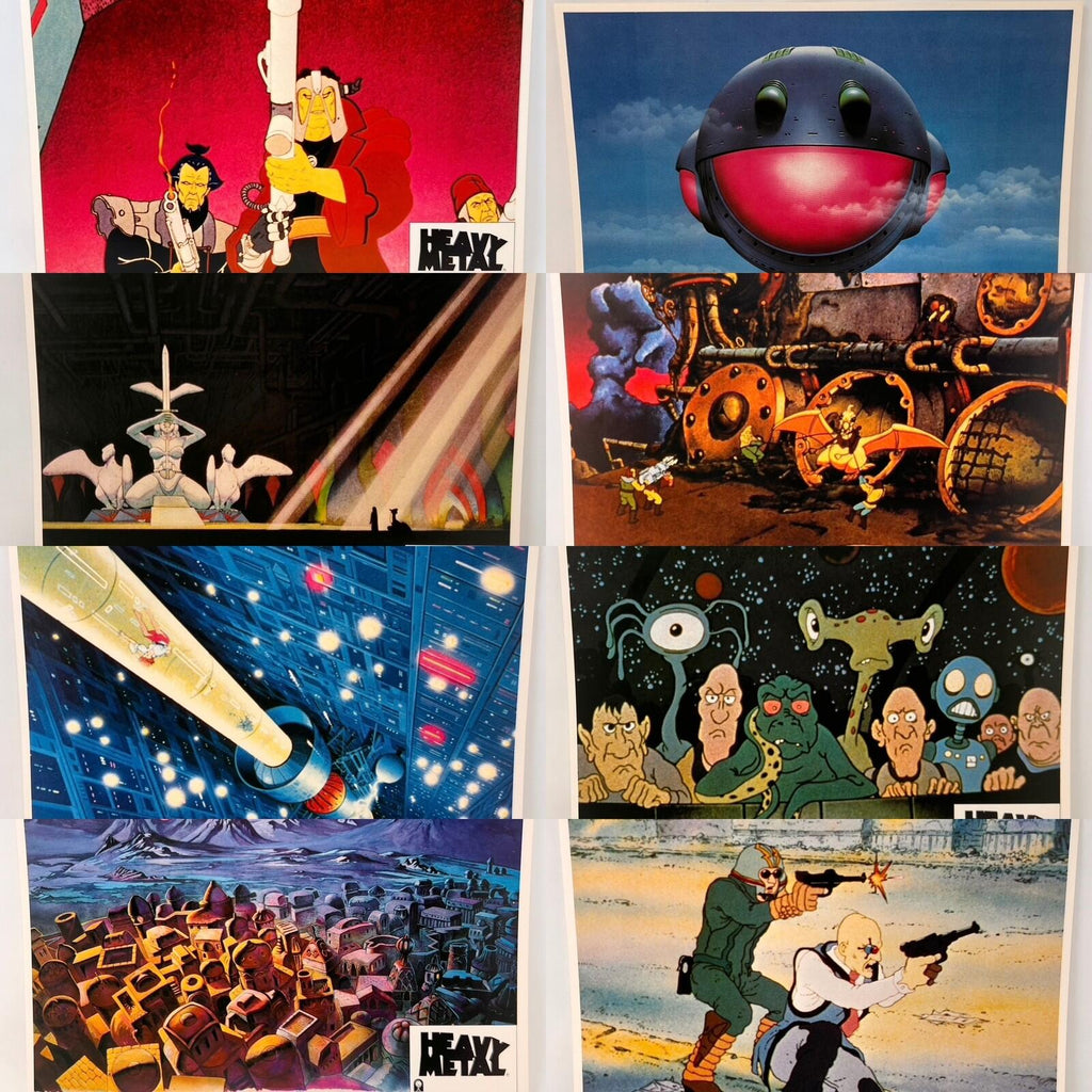 1981 Heavy Metal Utho Set of 8 Original Movie Lobby Cards