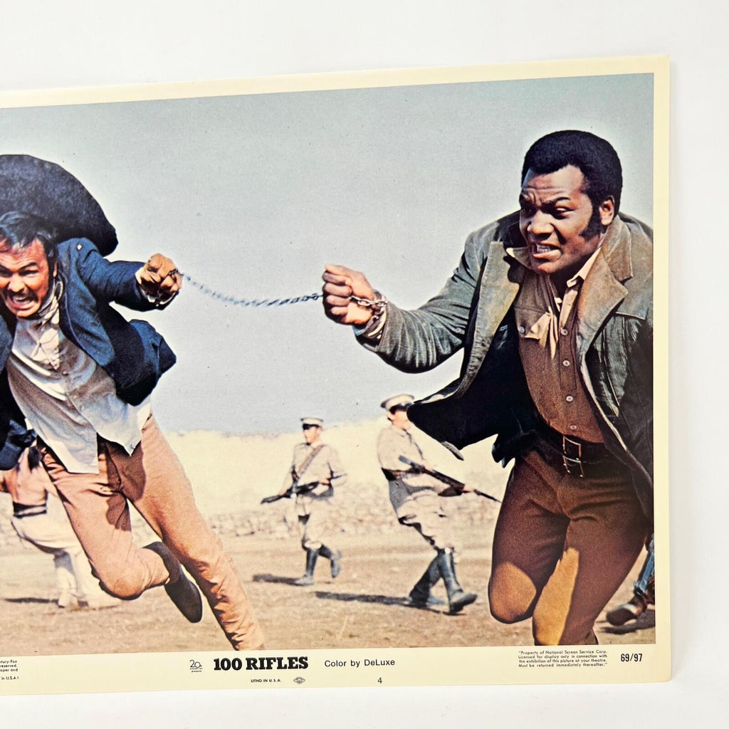100 Rifles Movie Lobby Card No. 4