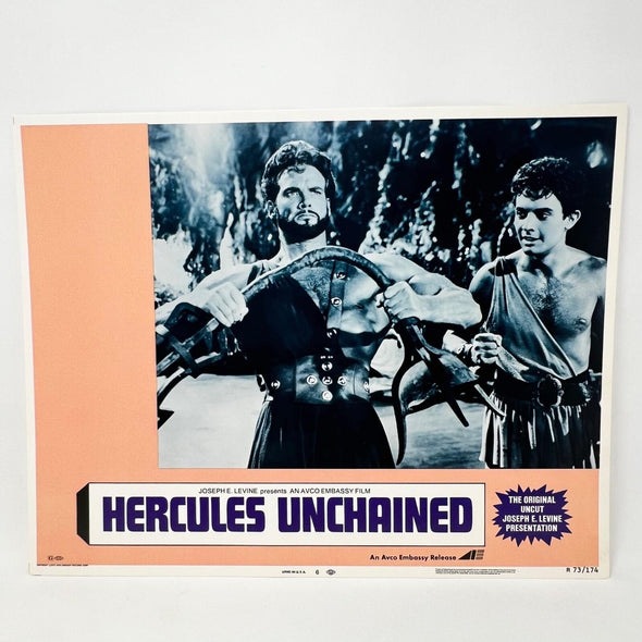 1973 Hercules The Original Uncut  Movie Lobby Card No.6 Joseph Levine