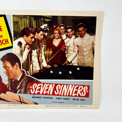 1954 Seven Sinners John Wayne Marlene Dietrich Collectible Movie Lobby Card (d)
