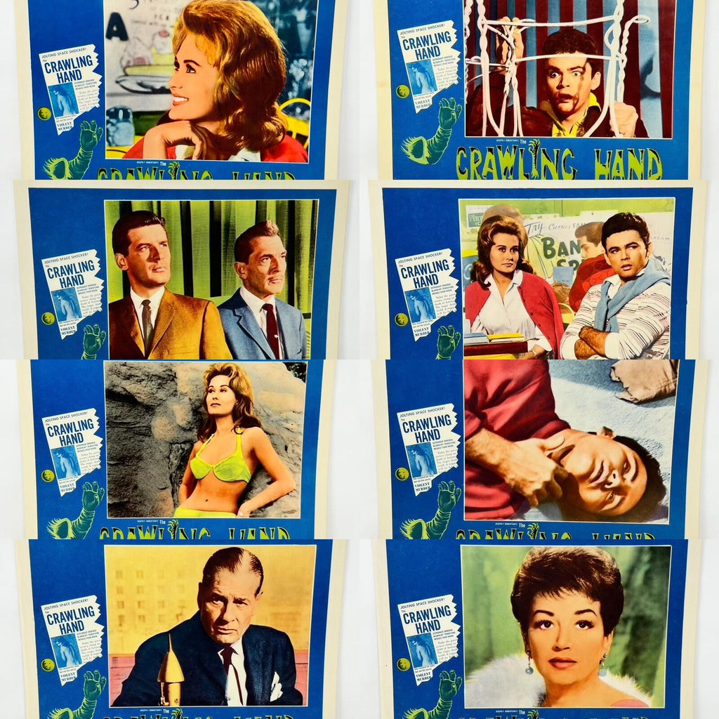1963 Crawling Hand Collectible movie Lobby Card Set of 8