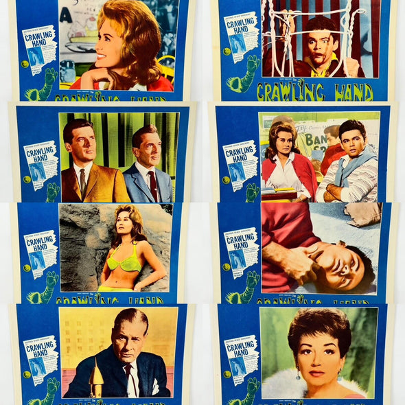 1963 Crawling Hand Collectible movie Lobby Card Set of 8