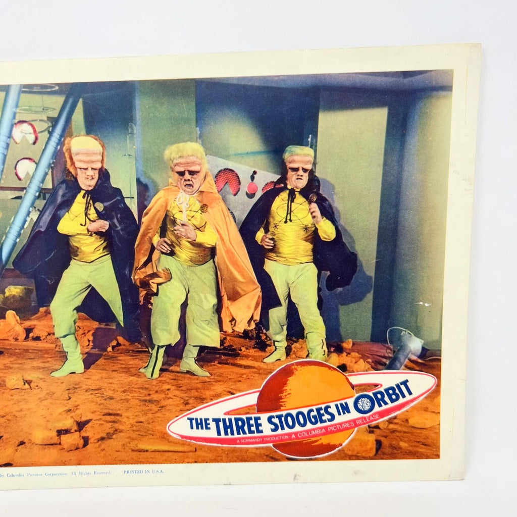 1962 The Three Stooges In Orbit Collectible Movie Lobby Card (d)