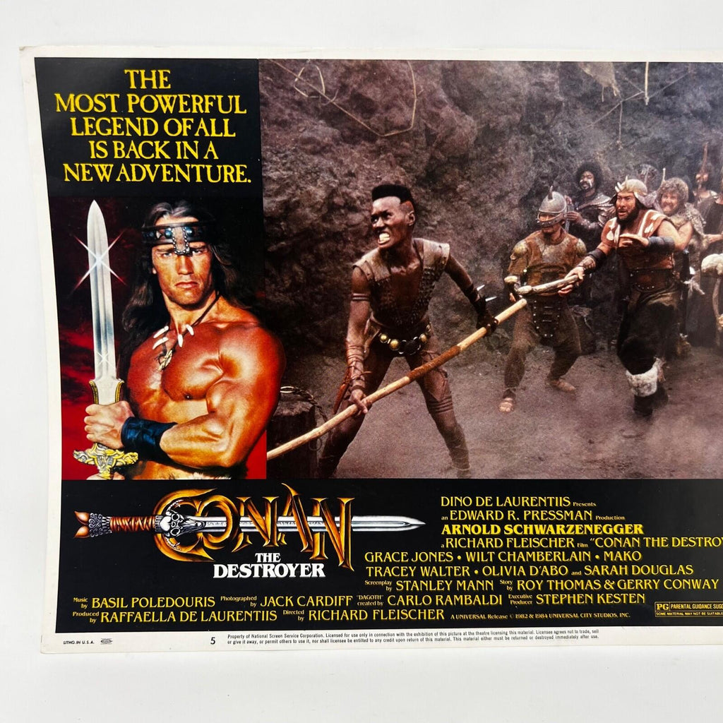 Connan The Destroyer Scifi Collectible movie Lobby Card set of 8