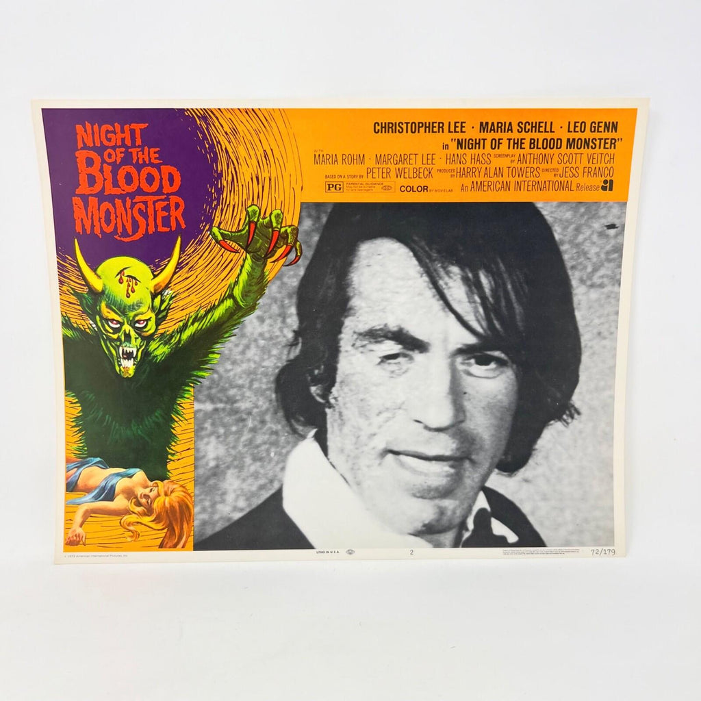 1972 Night Of The Blood MonsterLobby Card Movie Poster No.2