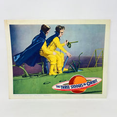 1962 The Three Stooges In Orbit Collectible Movie Lobby Card (g)