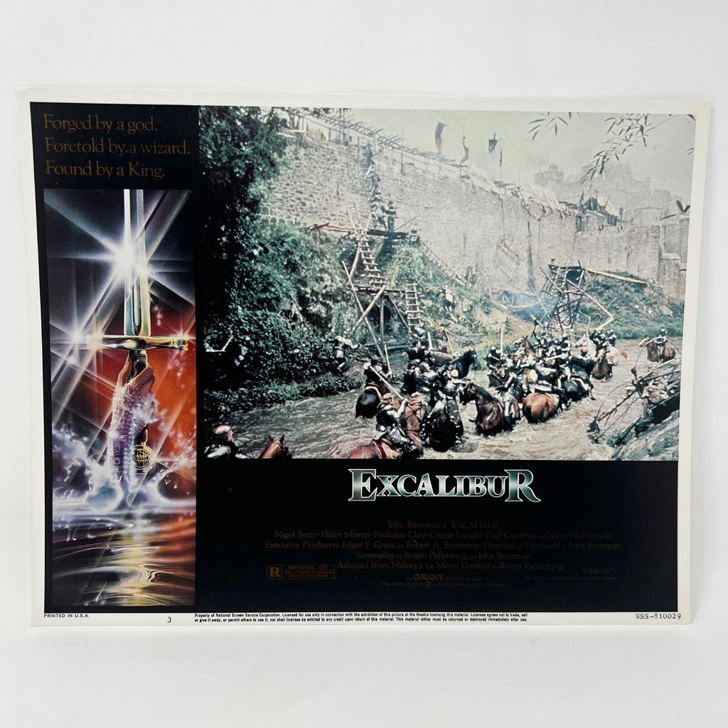 EXCALIBUR Movie Lobby CardsCollectible Lobby Card Poster No.1-7
