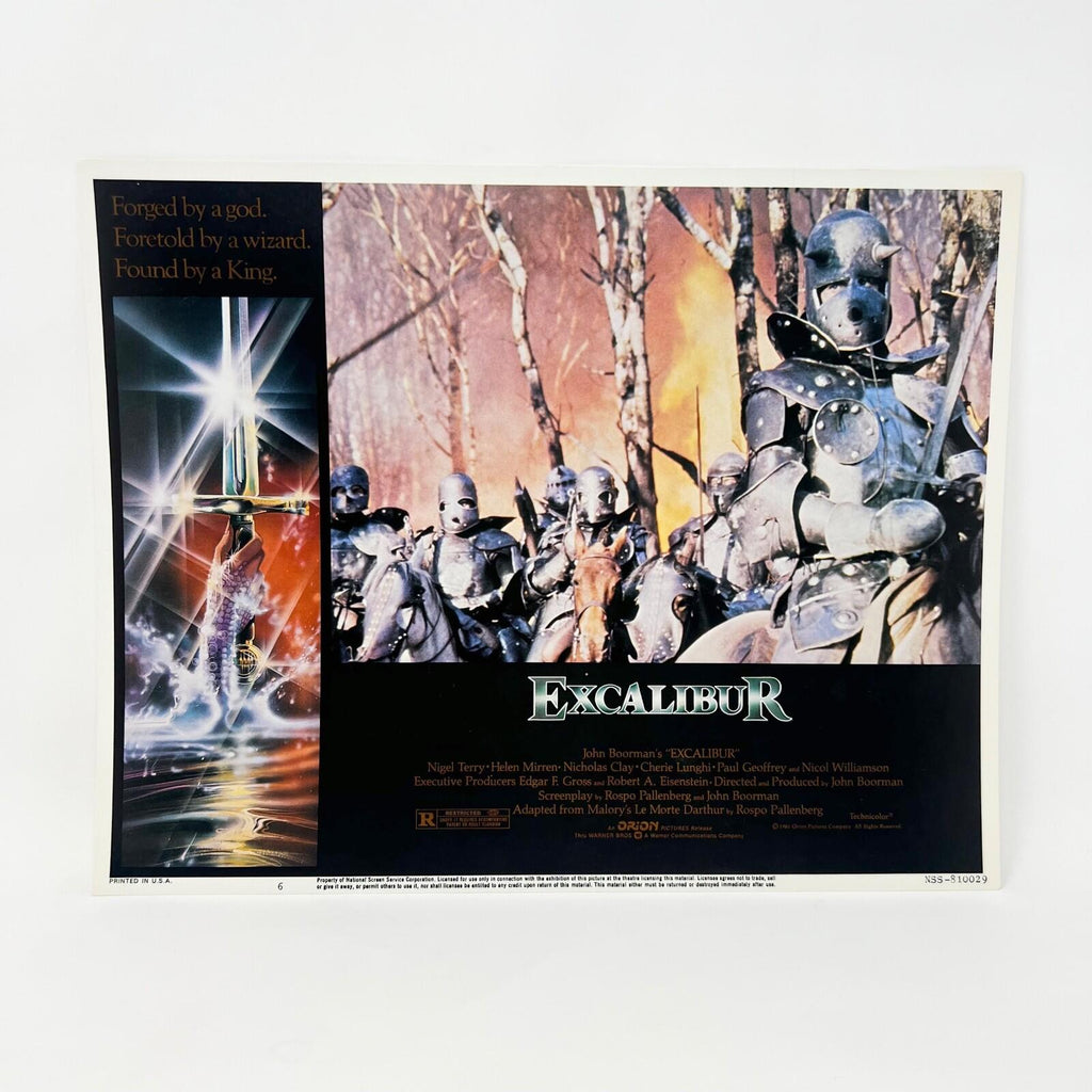 EXCALIBUR Movie Lobby CardsCollectible Lobby Card Poster No.1-7