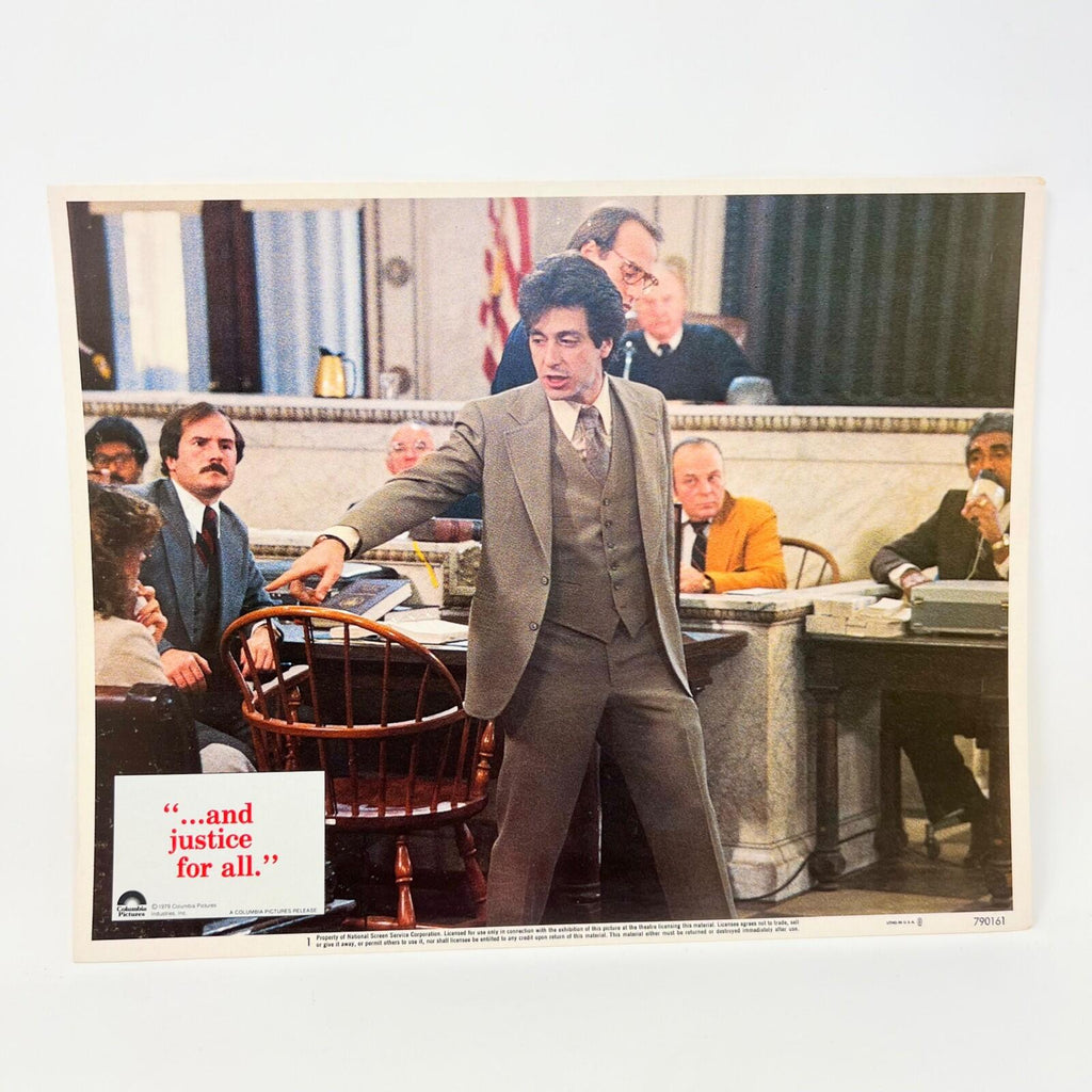 1979 and Justice For All Al Paccino Lobby Card Movie Poster No.1