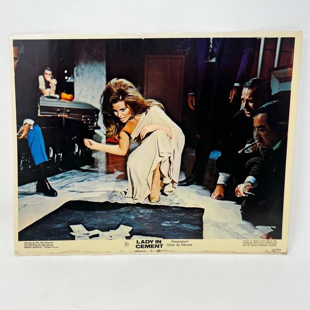 1968 Lady In Cement Collectible movie Lobby Card No. 1- 8