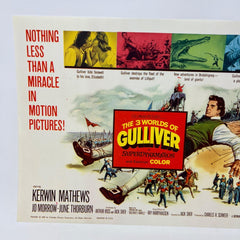 1960 The 3 Worlds Of Gulliver in Superdynamation Collectible Movie Lobby Card a