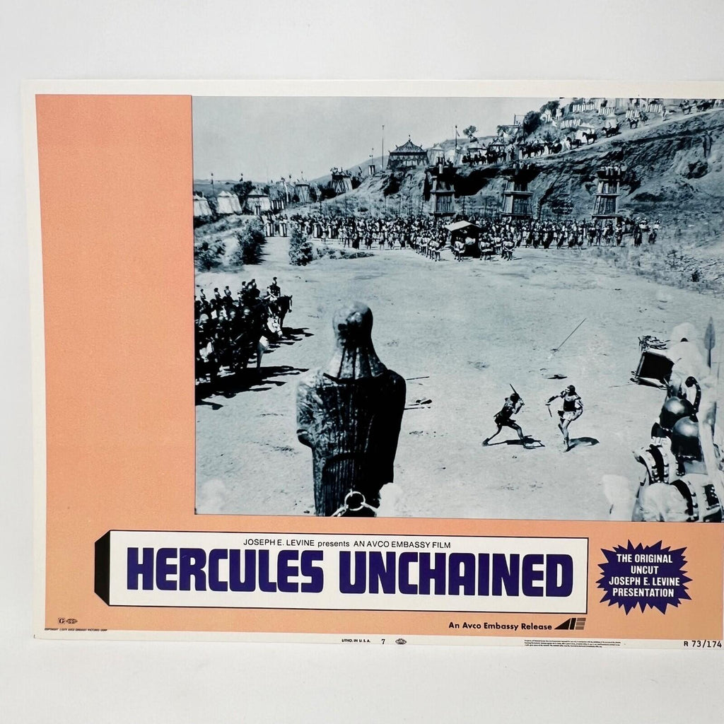 1973 Hercules The Original Uncut  Movie Lobby Card No.7 Joseph Levine