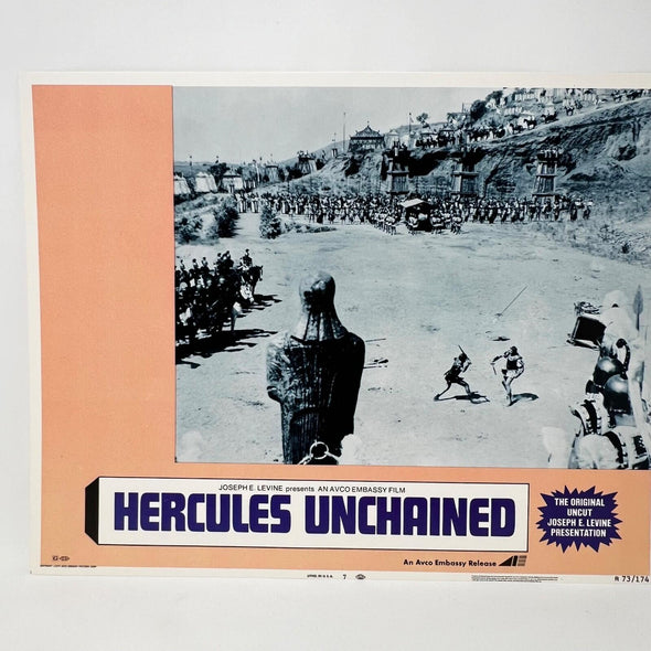 1973 Hercules The Original Uncut  Movie Lobby Card No.7 Joseph Levine