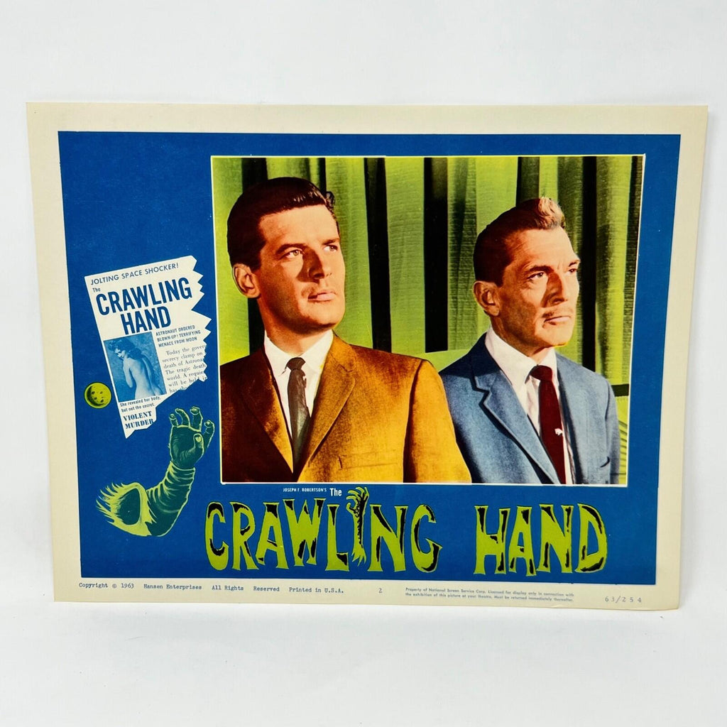 1963 Crawling Hand Collectible movie Lobby Card Set of 8