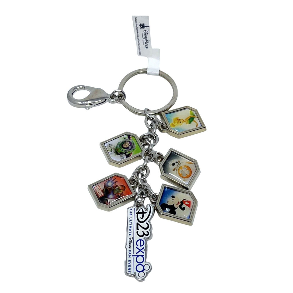 2017 Disney D23 Expo Excluxive Iron man Mickey Tinker Bell Buzz Logo Keychain