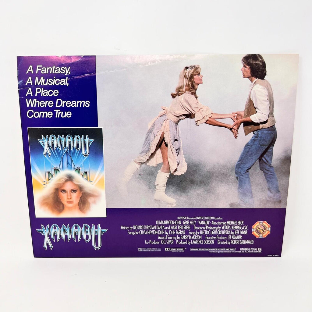 1980 Xanadu Original Movie Lobby Card Set 9 with Cover folder