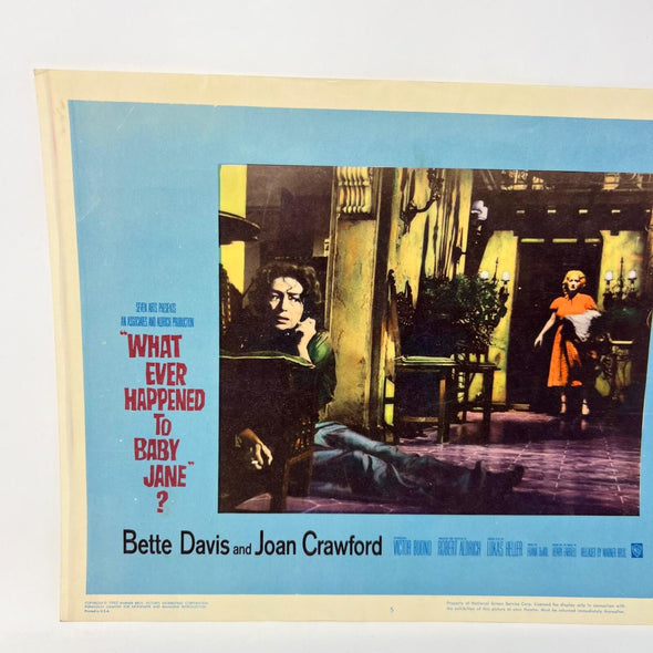 1962 What Ever Happened To Baby Jane Collectible Movie Lobby Card No.5