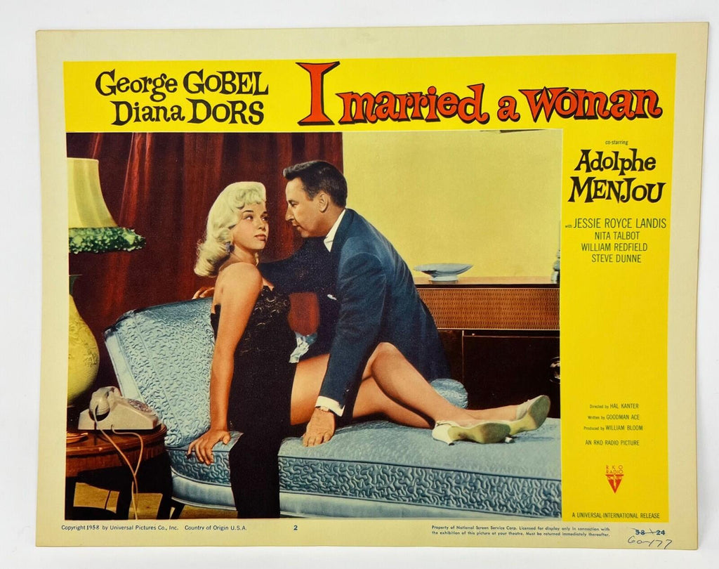 1958 I married A Woman Lobby Cards Set of 8 Movie Posters