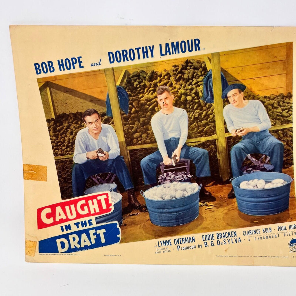 Caught In The Draft Vintage Movie Lobby Card (G) Bob Hope Dorothy Lamour