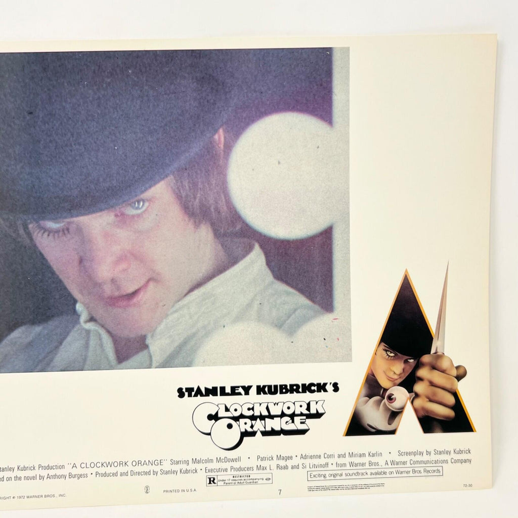 1972 Stanley Kubricks Clockwork Orange Horror Lobby Card Movie Posters No.7