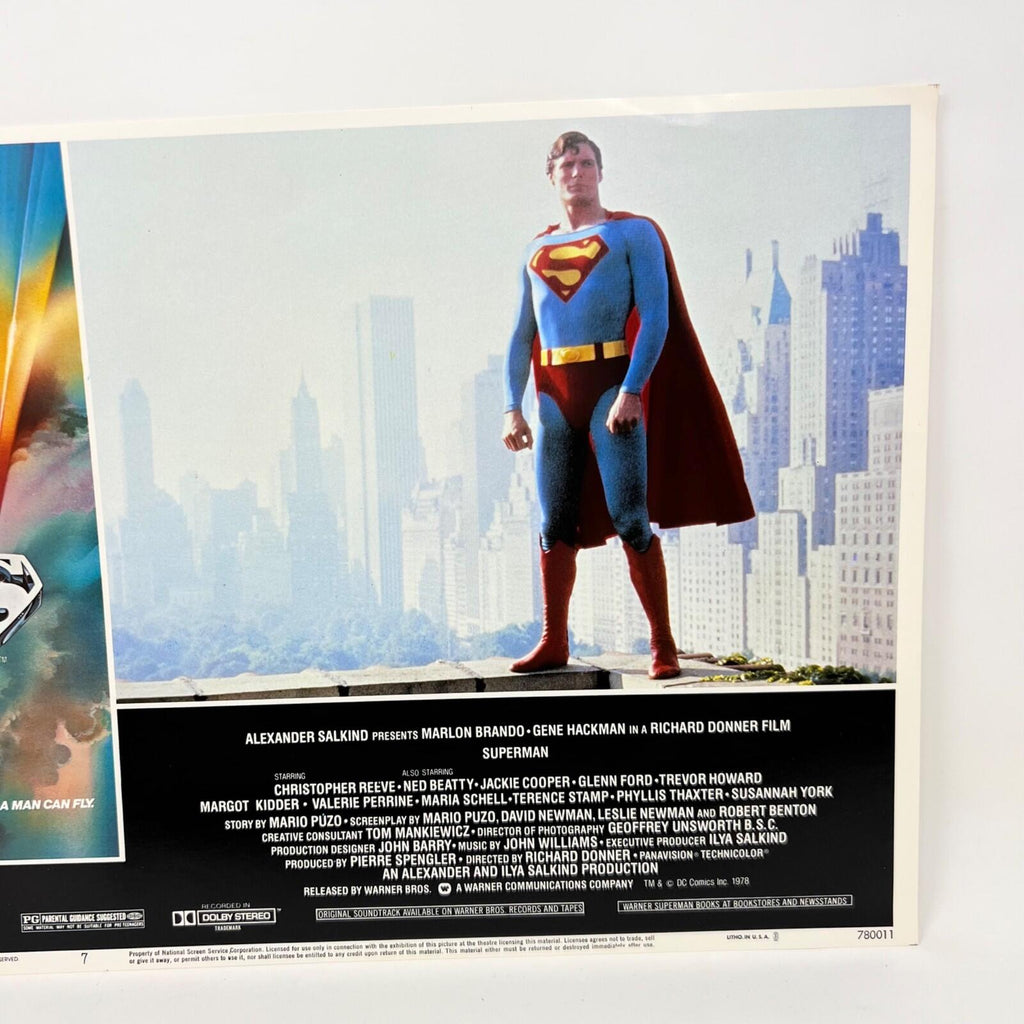 1979 Superman Collectible Movie Lobby Card No.7 Christopher Reeve