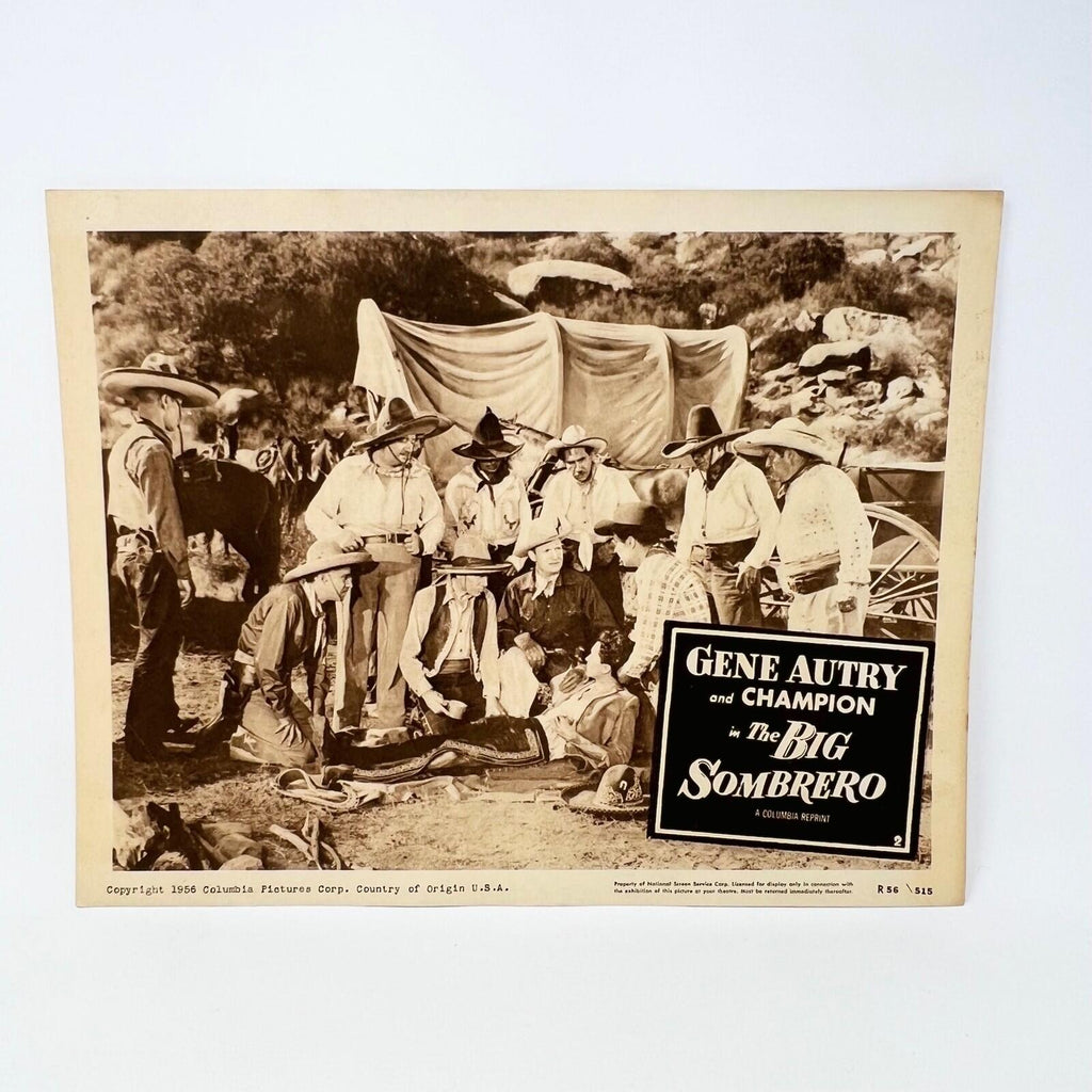 1956 Gene Autry The Big Sombrero Original Movie Lobby Card (g)