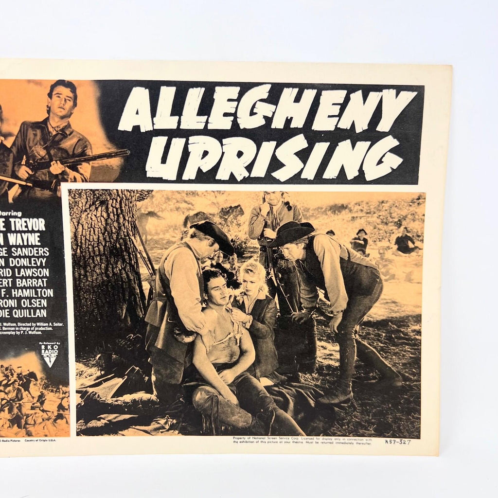 1957 Allegheny Uprising Original Movie Lobby Card Claire Trevor John Wayne d