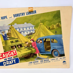 Caught In The Draft Vintage Movie Lobby Card (c) Bob Hope Dorothy Lamour