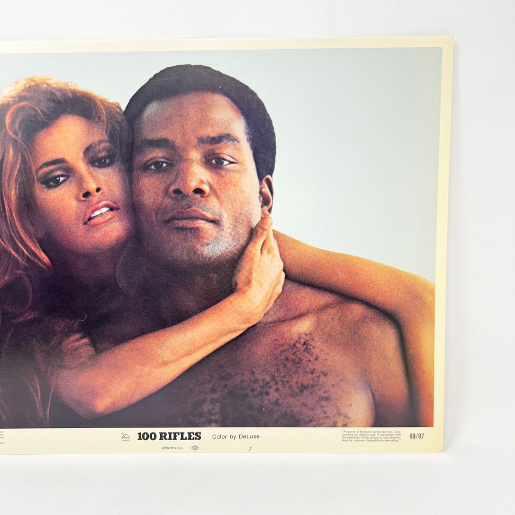 100 Rifles Movie Lobby Card No. 7