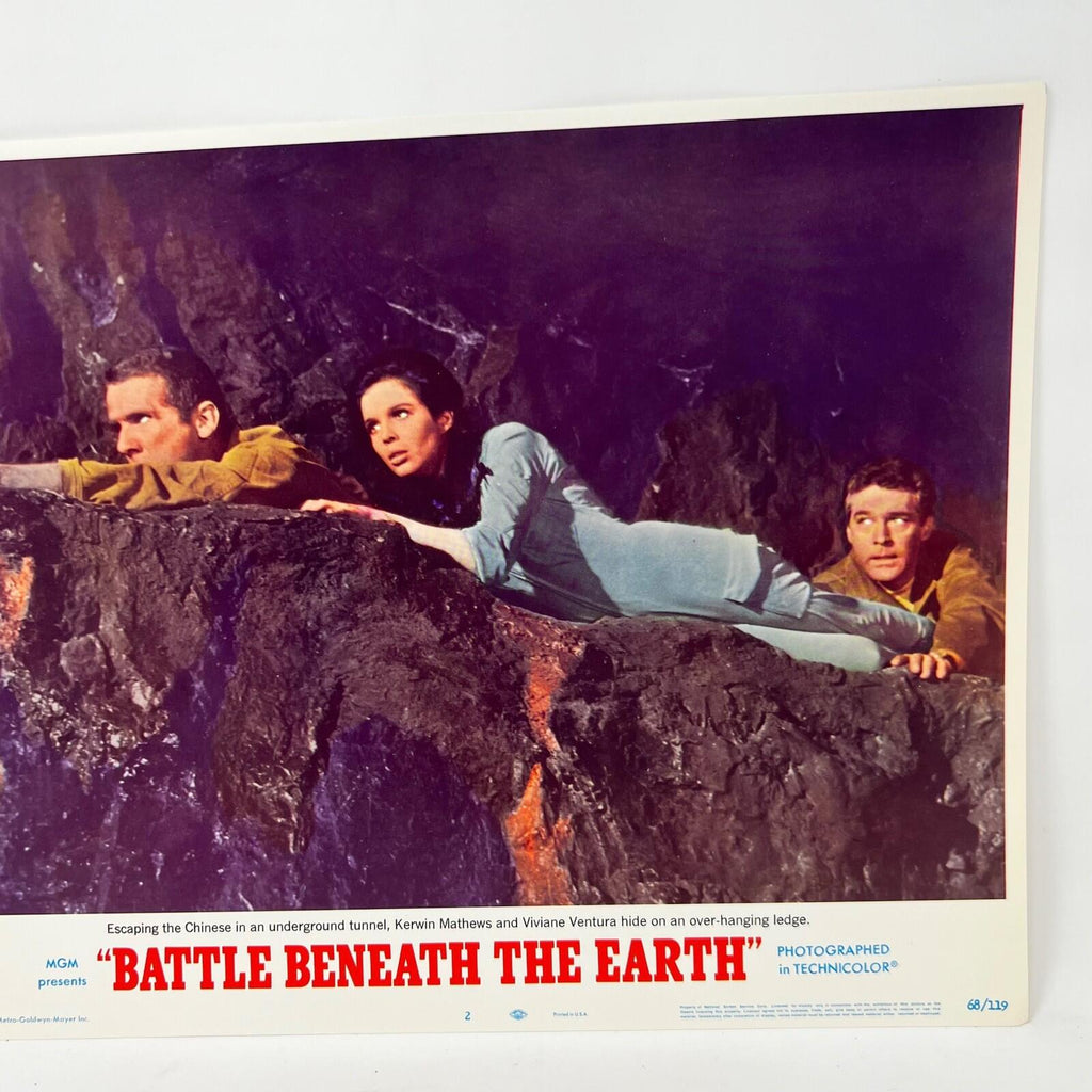 1968 Battle Beneath The Earth Sci-Fi movie Lobby Card No.2 MGM
