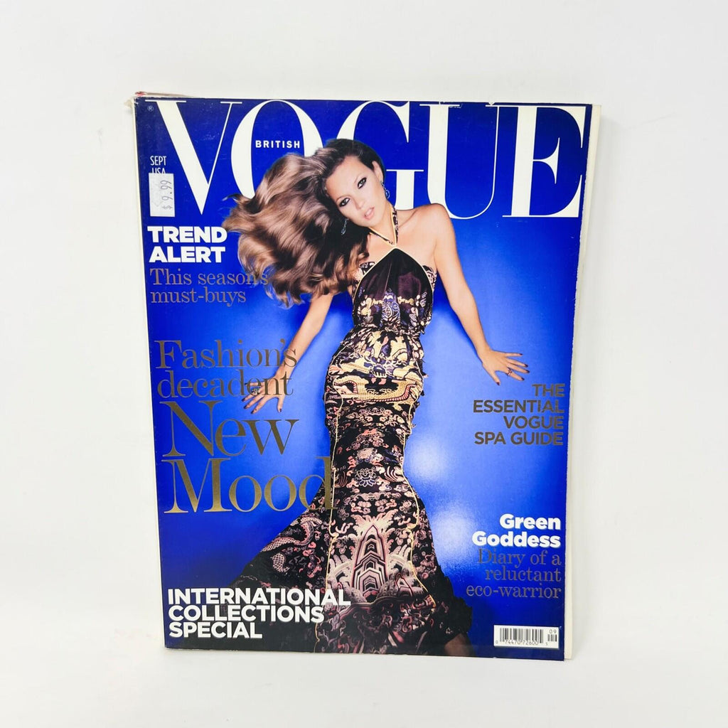 British Vogue September 2004 Magazine Kate Moss Cover