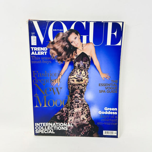 British Vogue September 2004 Magazine Kate Moss Cover