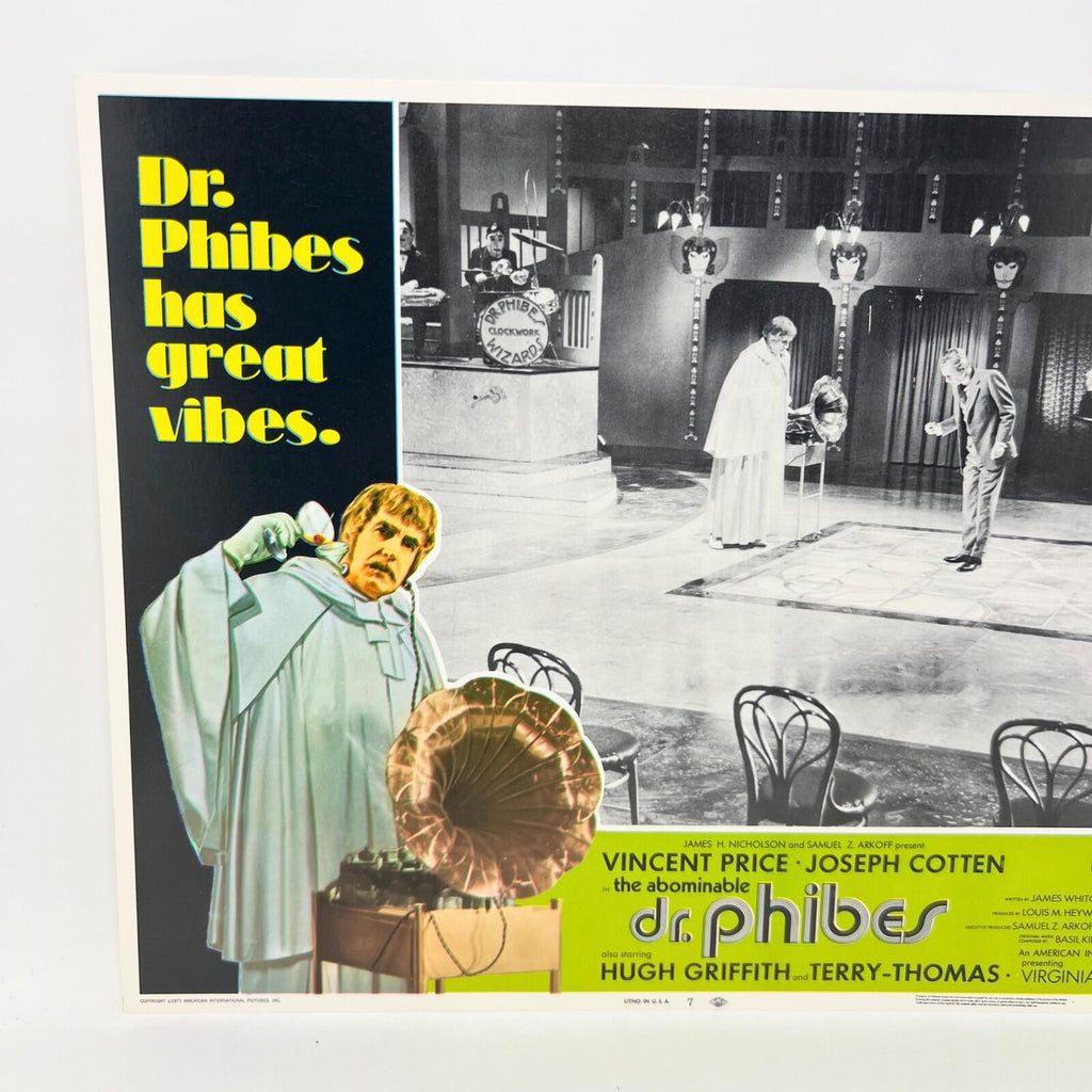 1971 Dr. Phibes has Great Vibes Collectible Movie Lobby Card No.7
