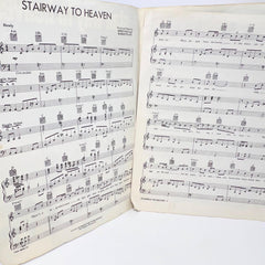 Led Zeppelin Stairway To Heaven 1972 Sheet Music Superhype songbook