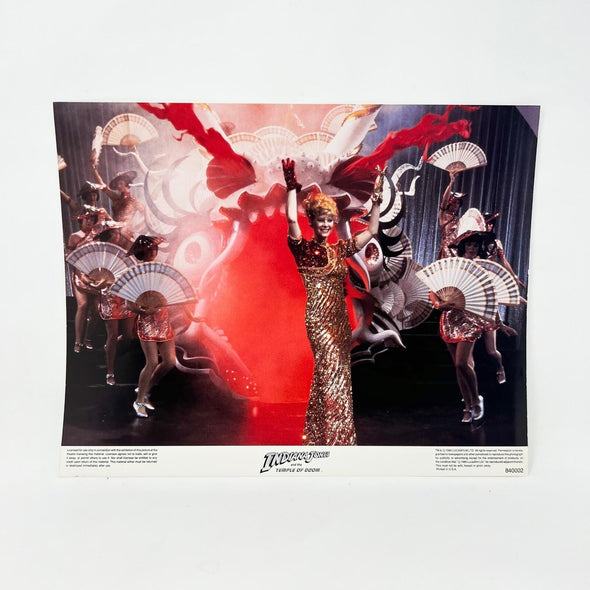 1984 Indiana Jones and the Temple of Doom Collectible movie Lobby Card