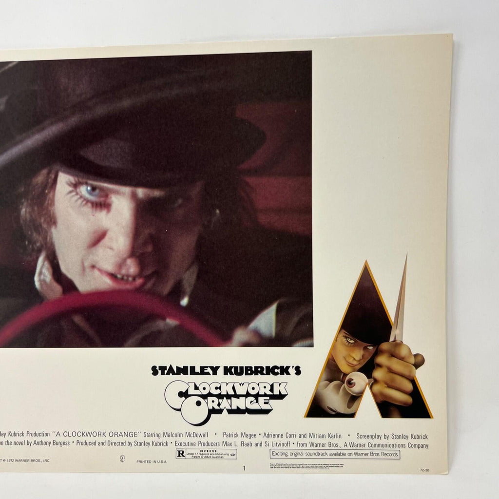 1972 Stanley Kubricks Clockwork Orange Horror Lobby Card Movie Posters No.1